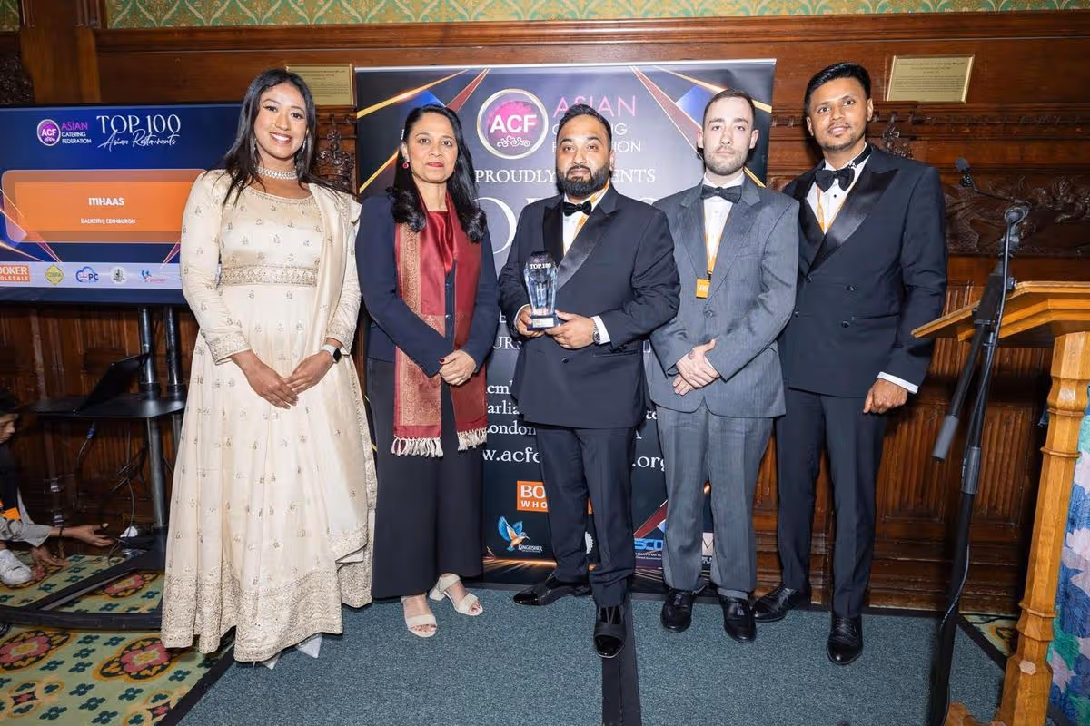 The Radhuni and Itihaas Dalkeith at the Asian Restaurant Awards